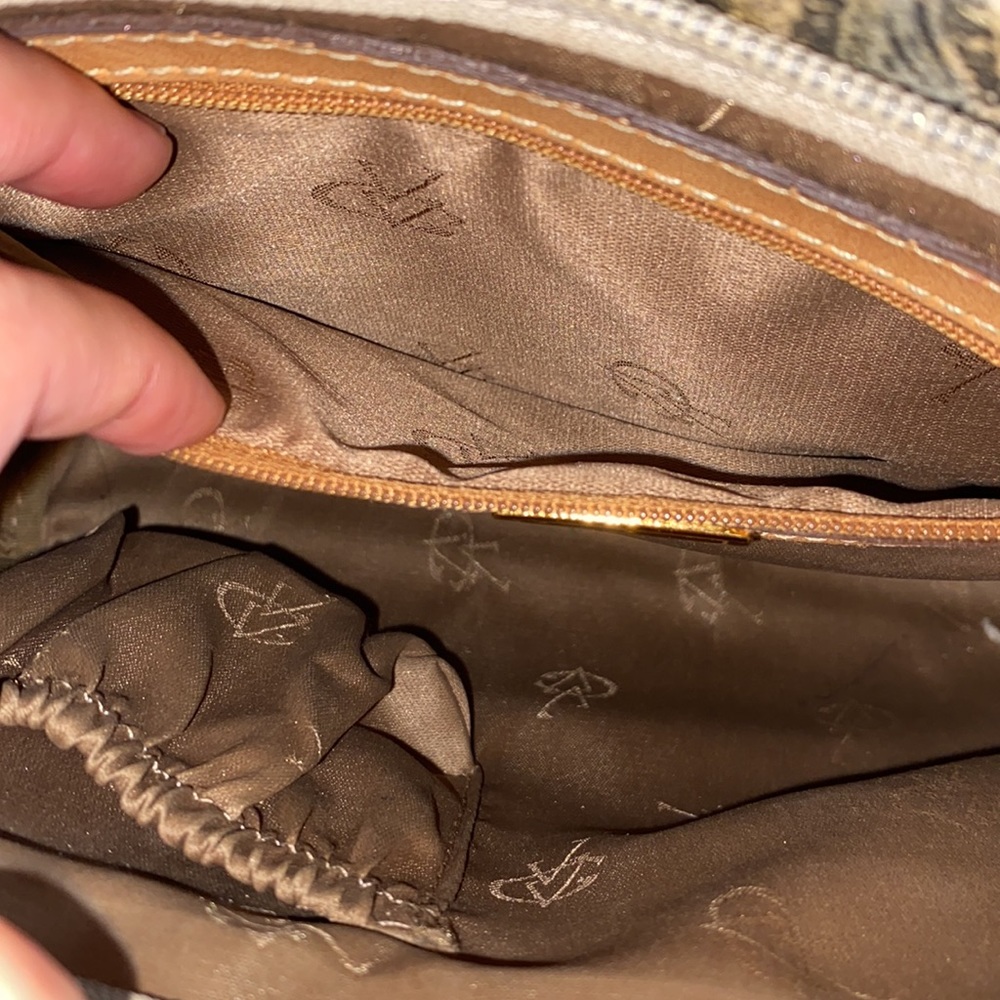 Vintage Van Gogh Shoulder Bag - Tan and Cream - Picture 7 of 8